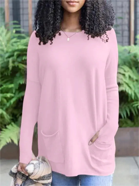 Ladies' Relax-Fit Fashion Pocket Top