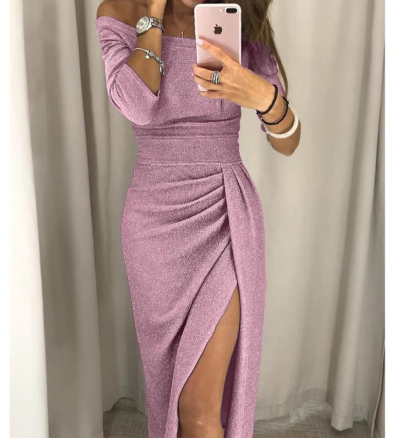 Elegant Off-Shoulder Gown
