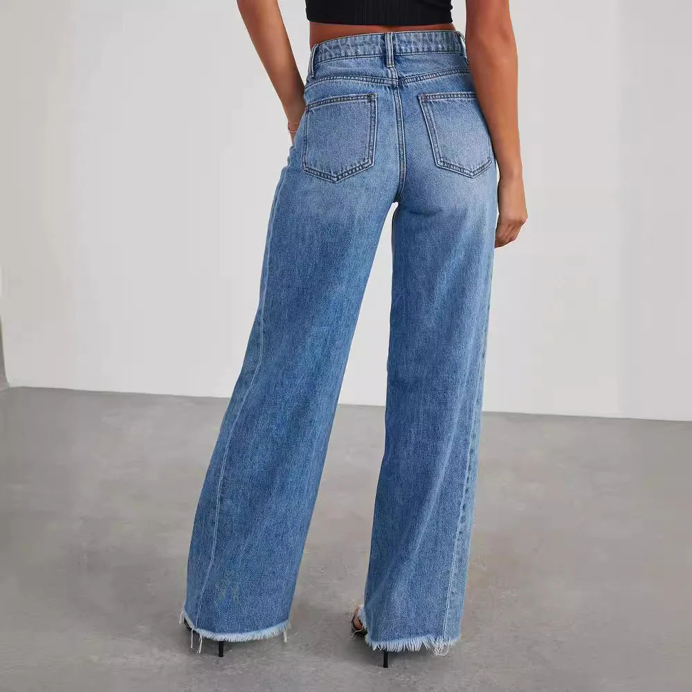 Chic Frayed Denim