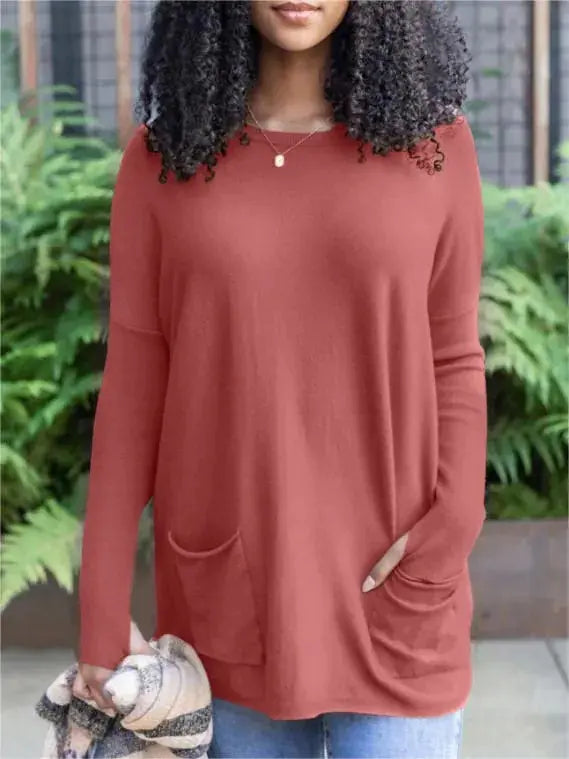 Ladies' Relax-Fit Fashion Pocket Top