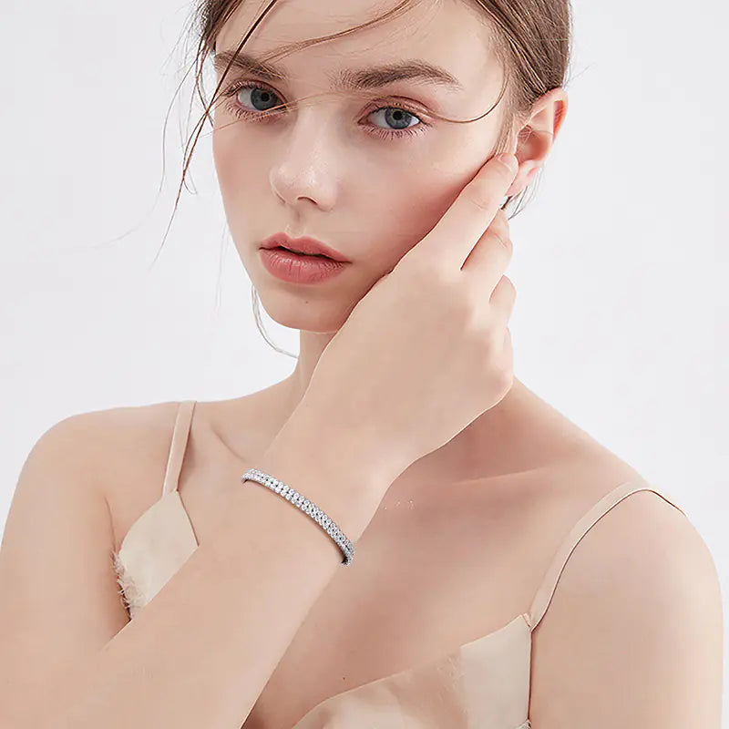 Elegant Sterling Silver Women's Bracelet
