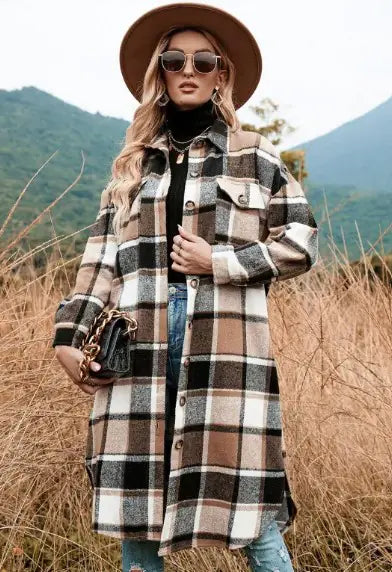 Slit Accent Wool Coat