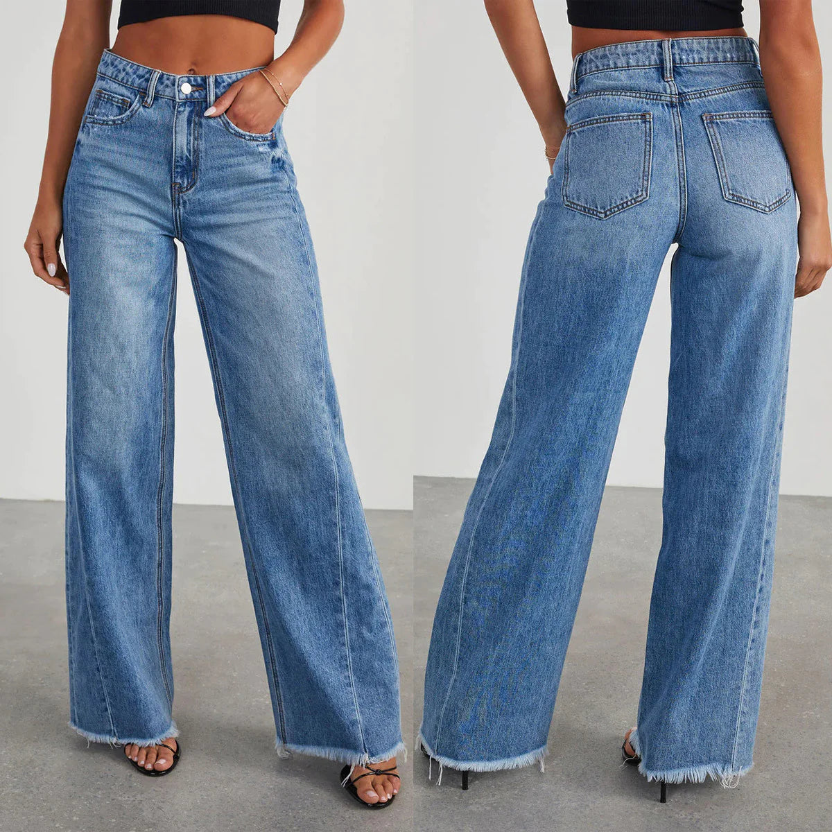 Chic Frayed Denim