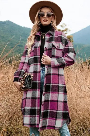 Slit Accent Wool Coat