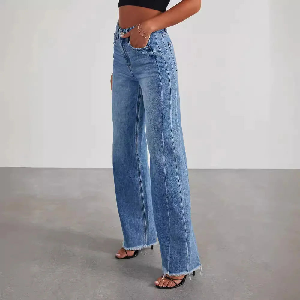 Chic Frayed Denim