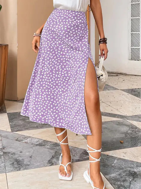 Boho High Waist Printed Maxi Skirt