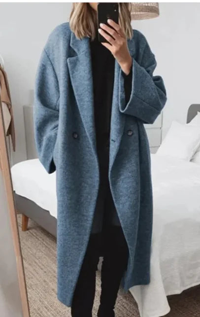 Women's Urban Style Woolen Overcoat
