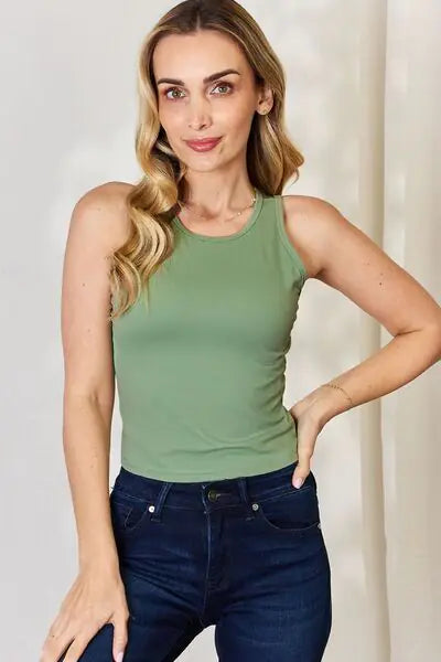 Classic Round-Neck Fitted Tank