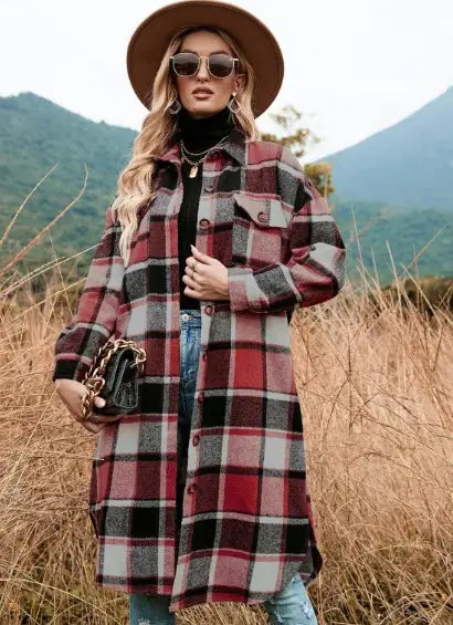 Slit Accent Wool Coat