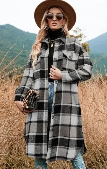 Slit Accent Wool Coat