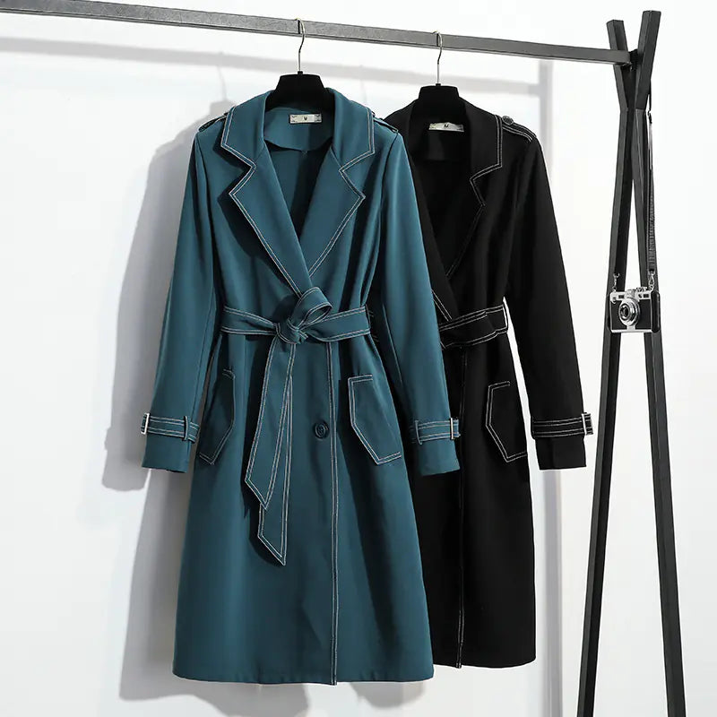 Stylish Long Sleeve Lace-up Jacket