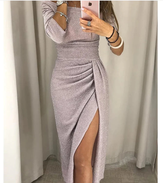 Elegant Off-Shoulder Gown