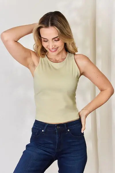 Classic Round-Neck Fitted Tank