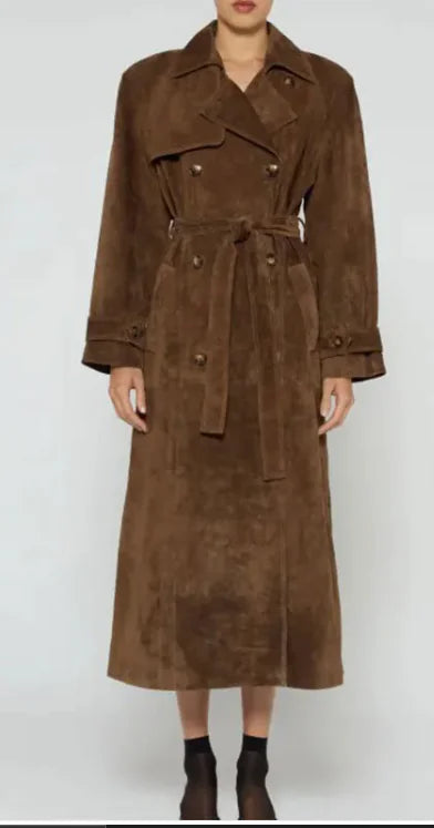 Women's Chic Fall Trench Coat with Polo Collar